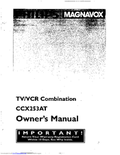 Philips CCX253AT99 Owner's Manual