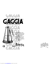 Gaggia BONITA TIMER Operating Instructions