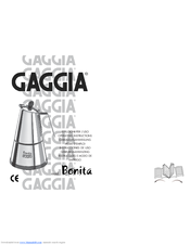 Gaggia BONITA Operating Instructions Manual