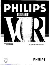 Philips VS99005G Operating Instructions Manual