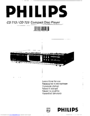 Philips CD723/01 Instructions For Use Manual