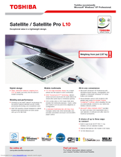 Toshiba Satellite L10-119 Specifications