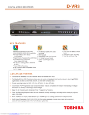 Toshiba D-VR3 Manuals | ManualsLib
