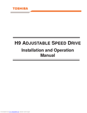 Toshiba H9 Installation And Operation Manual