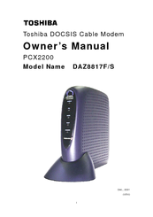 Toshiba DAZ8817F/S Owner's Manual