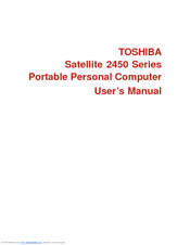 Toshiba Satellite 2450 User Manual