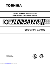 Toshiba Q-Flowsaver II Operation Manual