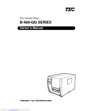 Toshiba TEC B-480-QQ Series Owner's Manual