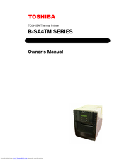 Toshiba B-SA4TM SERIES Owner's Manual