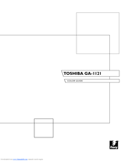 Toshiba GA-1121 Color Manual