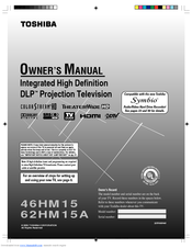 Toshiba TheaterWide T62HM15A Owner's Manual