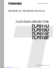 Toshiba TLP-510U Technical Training Manual