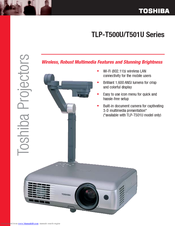 Toshiba TLP-T500U Series Specifications