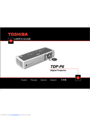Toshiba TDP-P6 User Manual