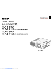 Toshiba TLPX20 Owner's Manual