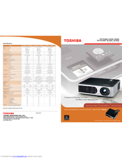 Toshiba TLP TLP-X2000 Brochure & Specs