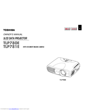 Toshiba TLP781E Owner's Manual
