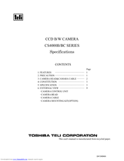 Toshiba CS4000BC Series Specifications