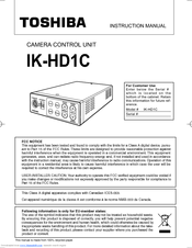 Toshiba IK-HD1C Instruction Manual