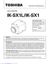 Toshiba IK-SX1L Instruction Manual