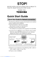 Toshiba IK-WB02A - PoE Network Camera Quick Start Manual