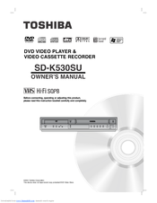 Toshiba SD-K530SU Owner's Manual