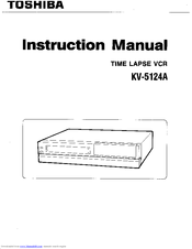 Toshiba KV-5124A Instruction Manual