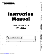 Toshiba KV-6200A Instruction Manual