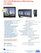 Tote Vision LCD-1048HDM Specifications