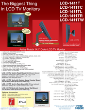 Tote Vision LCD-1411TC Specifications