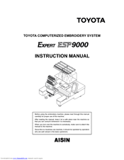 Toyota Expert EPS9000 Instruction Manual