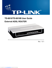 TP-Link External ADSL ROUTER TD-8810B User Manual