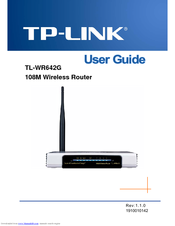 TP-Link TL-WR642G - Wireless Router User Manual