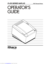 TransAct ITHACA 80PLUS Operator's Manual
