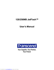 Transcend JetFlash 256MB User Manual