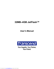 Transcend JetFlash series User Manual