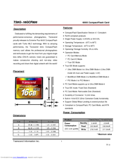 Transcend TS16GCF600 Technical Manual