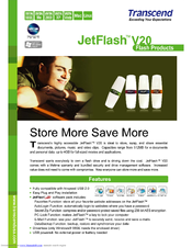 Transcend JetFlash V20 Specifications