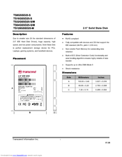 Transcend TS128GSSD25-M Datasheet