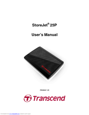 Transcend StoreJet 25P User Manual