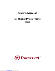 Transcend PF810 User Manual