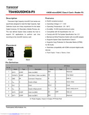 Transcend TS4GUSDHC6-P3 Specifications