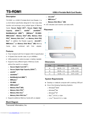 Transcend TS-RDM1 Specification Sheet