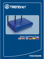 TRENDnet TEW-630APB - Wireless Access Point Quick Installation Manual