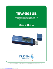 TRENDnet TEW-509UB User Manual