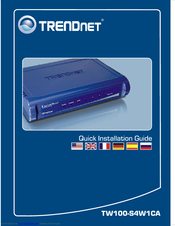 TRENDnet TW100 S4W1CA Quick Installation Manual