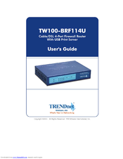 TRENDnet TW100-BRF114U User Manual