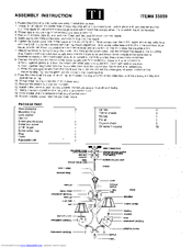 Triarch Indoor Lighting 33059 Assembly Instructions