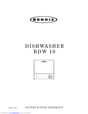 BENDIX BDW 10 Instruction Booklet