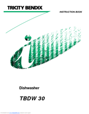 Tricity Bendix TBDW 30 Instruction Book